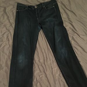 Like new dark blue Paige denim jeans